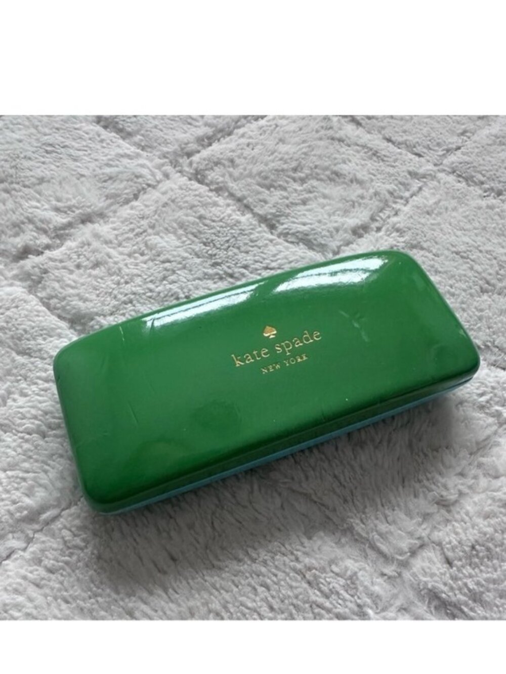Kate Spade | Blue and Green Hard Shell Glasses Case